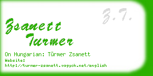 zsanett turmer business card